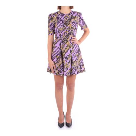 Versace, Short Dresses Paars, Dames, Maat:S