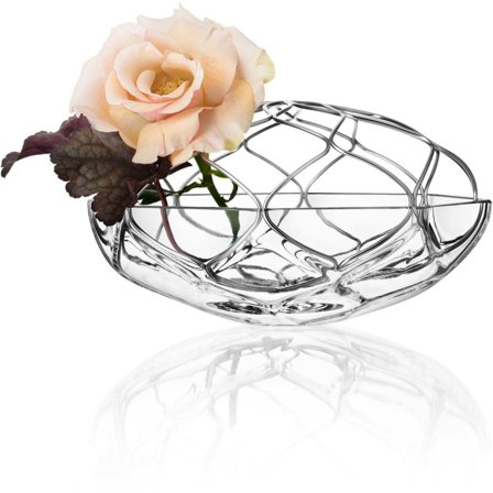 Orrefors Bloom-maljakko, kirkas, 21 cm.