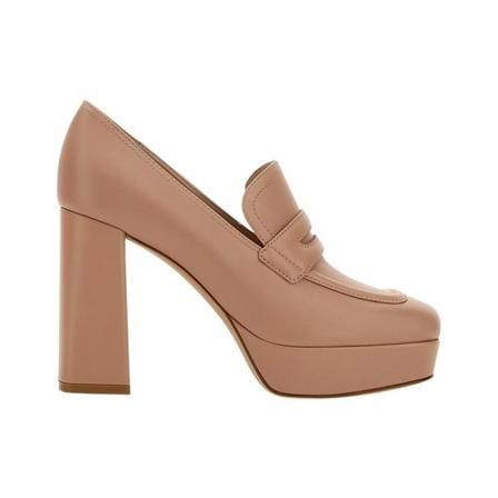 Gianvito Rossi, Pumps Mocassin Różowy, Kobieta, Rozmiar: 36 EU