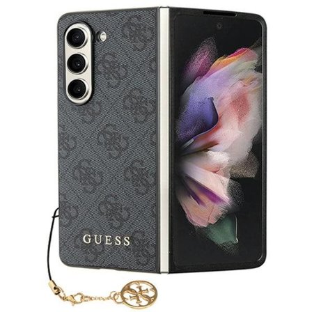 Guess GUHCZFD5GF4GGR F946 Z Fold5 grå/grå hardcase 4G Charms Collection