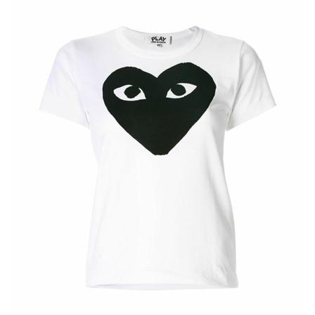 Comme des Garçons T-Shirts , Wit , Dames , Maat: L