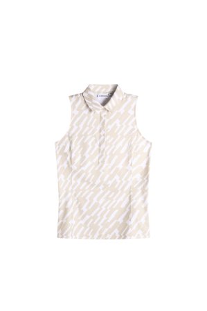 J.Lindeberg - Dena Print Sleeveless Polo - Golf - Beige - Women - M