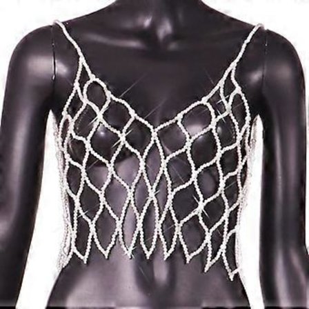 Toppkroppskedja Dekoration Bikini Kroppsjuveler För Festival Rave Party Sommar