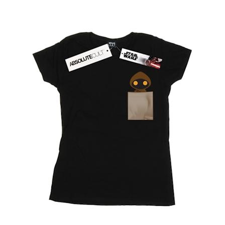 Star Wars Dam/Kvinnor Jawa Ficktryck Bomull T-shirt L Svart Black L