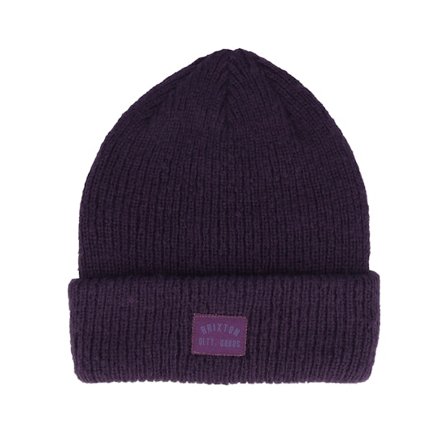 Brixton - Púrpura cuff Beanie - Woodburn W Tall Brushed Beanie Punk Purple Cuff @ Hatstore