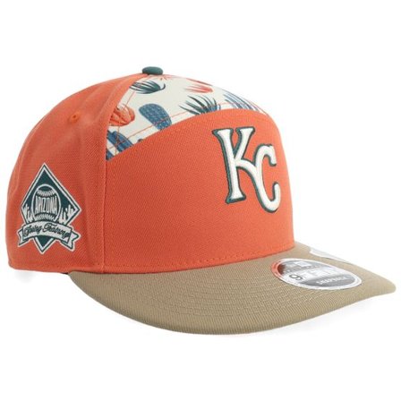 New Era - MLB Orange snapback Keps - Kansas City Royals 9FIFTY Pre Curved Split Panel H1 Fur Snapback @ Hatstore