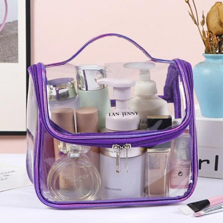 Kosmetiska väskor Klar PVC-dragkedja Makeup Transparent resepåse