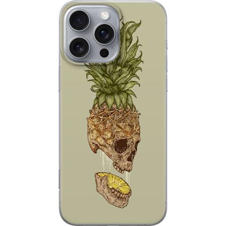 Apple iPhone 16 Pro Max Läpinäkyvä kuori Ananas kallon