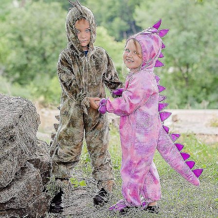 Cute Kids Boys Girls Dinosaur Costume Children Jumpsuit Suit Halloween Purim Carnival Party Show Clothes C85m70 S High Quality -a