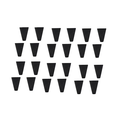 24 stk. Erstatningsgummi Høy Rengjøringsmatte for Oppvaskmaskin med Roterende Stativ, Riper Beskyttelse