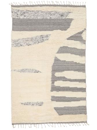 160X240 Moroccan Berber - Indo Wool, Rug Carpetvista