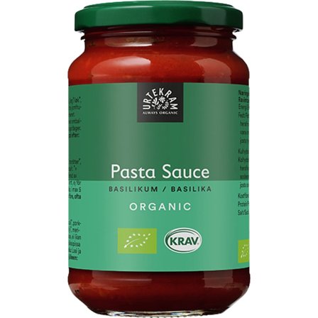 Urtekram Pastasauce basilikum Ø 350 g, Helse & Madvarer, Dressing & Saucer, Tomatprodukter