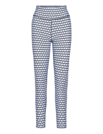 Hw Aop Legging Running/training Tights Blå Tommy Sport
