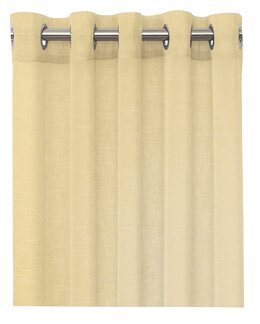 Yksivärinen Rengasverho Noah kuviolla 2/pak Keltainen