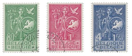 Belgien 1953 - OBP 927/29 - Stemplet