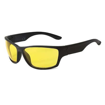 Sportsolglasögon utomhusglasögon för ridning Night Vision Gula solglasögon Night Brightening