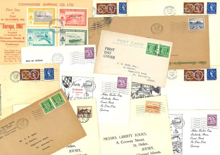 Jersey mm. - Dubletpakke med 13 FDC