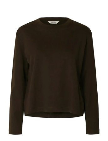 Selected | Slfessential Ls Boxy Tee Noos | XS