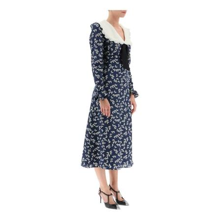 Alessandra Rich, Dresses Blauw, Dames, Maat:S