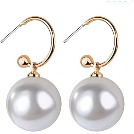 Forma Faux Pearl Halsband Drop Örhängen för Kvinnor