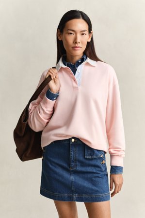 GANT Damen Rugger Sweatshirt (M) Rosa