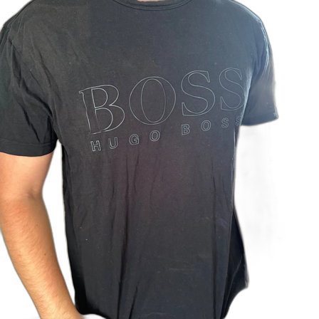 Svart Hugo Boss t-shirt med logga