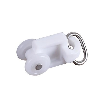 100 stk Gardin Skinne Plast Dobbelthjul Bærere Gardin Skinne Glidende Glider