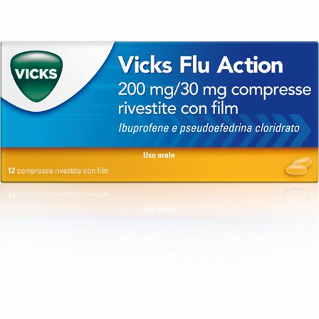 Vicks Flu Action 12 Compresse 200+30mg