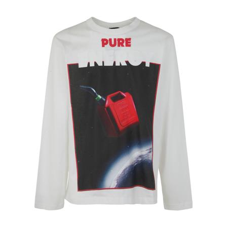 Diesel, Long Sleeve Tops Wit, Heren, Maat:S