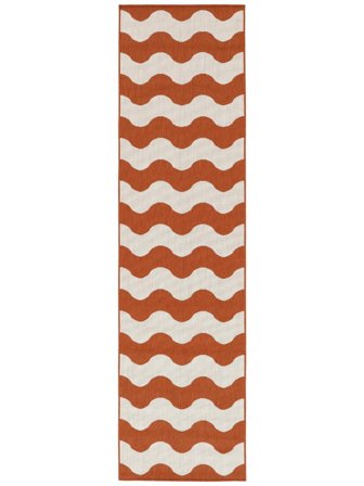 Indoor/Outdoor Rug Washable Small Mare - Rust Red 80X300 Modern Style