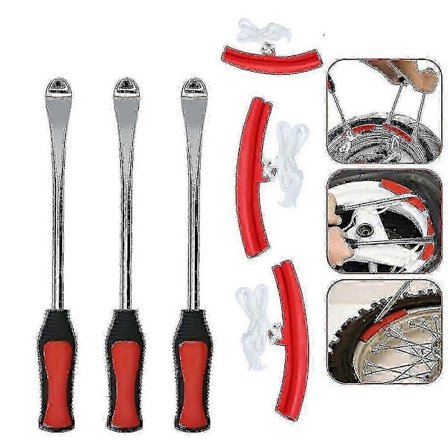 Dækjern Dæk Monteringsjern Dækjern Monteringshåndtag Værktøj Hjul Fælg Beskyttere værktøj Dækventilhætter Og Hætter Værktøjssæt - Perfekt