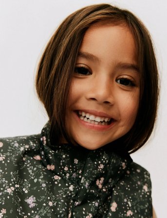 Wheat Puffer Neckwarmer Rivo - Green - 6-8Y