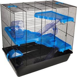 Jaro Hamsterbur, Blå/Svart - 58cm