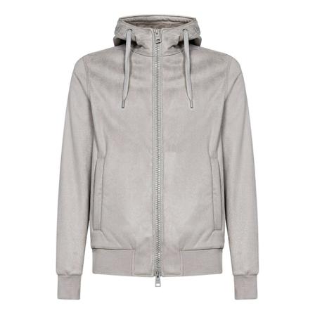 Herno, Zip-throughs Beige, Heren, Maat:L,suede