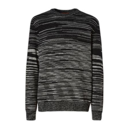 Missoni, Round-neck Knitwear Zwart, Heren, Maat:L