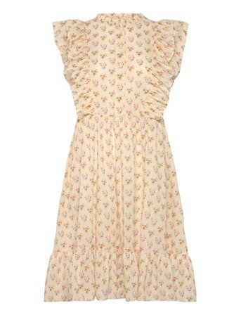 Delicate Printed Cotton Dress Cream Stella Nova