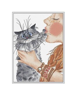 Broderikit Billede Rør-mig-ikke - Andriana