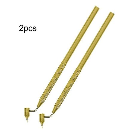 Vinklet finlinjepenn for presis retusjering av steinsprut og riper - 2 stk (0,5 mm + 0,7 mm)