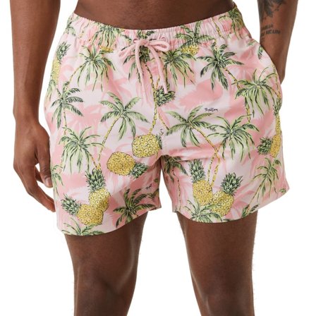Björn Borg Men's Borg Print Swim Shorts Men swimming suits Pink S