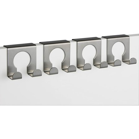 Klädkrok, dörrkrok, garderob, klädkrokar, 4 krokar, 5 x 5