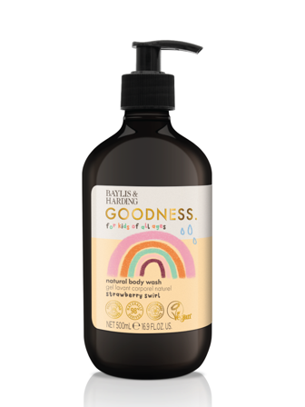 Baylis & Harding Goodness Kids Strawberry Swirl Body Wash, 500 ml