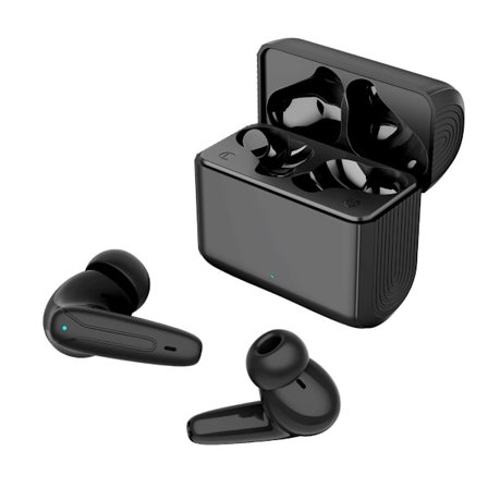 TW500 trådløse Bluetooth-ørepropper - True stereo, støjreduktion, 4 t spilletid, hurtig 2 t opladning Black