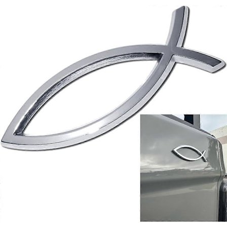 2025 Korkealaatuinen uusi 3D Jeesus Kala Auto Emblem Tarra Symboli Koristeellinen