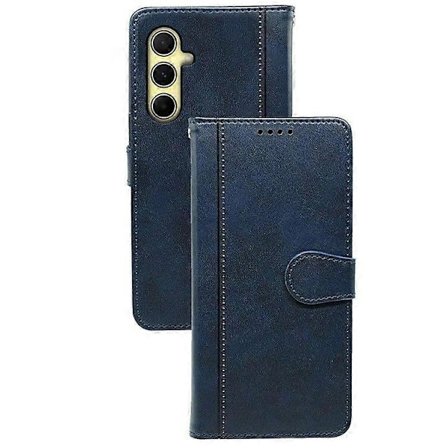 Til Samsung Galaxy A56 5G Etui Kalvetekstur Læder Stand Bog Stil Telefon Cover