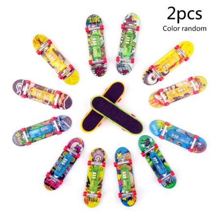 2 stk/pakke Professionelt finger skateboard legetøj LED lys til brug Gribebræt forhindringer Fingerboard Parks Konkurrencer