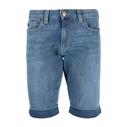 Emporio Armani Bermuda Jane Dannim , Blauw , Heren , Maat: S Denim Korte Broek