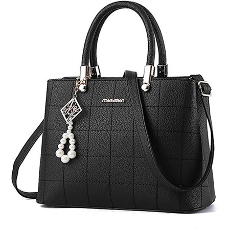 Handväskor dam, stor axelväska i läder dam axelväska - Perfet