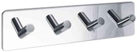 Beslag Design Base Handdukshängare 4 krokar Polerat stål, Badrum