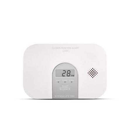 Housegard CA107 Kolmonoxidvarnare med 3-års batteri, LCD-skärm, Räddning