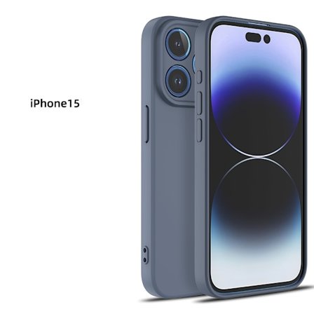 iPhone 15 Pro-skal - mikrofiber-silikone